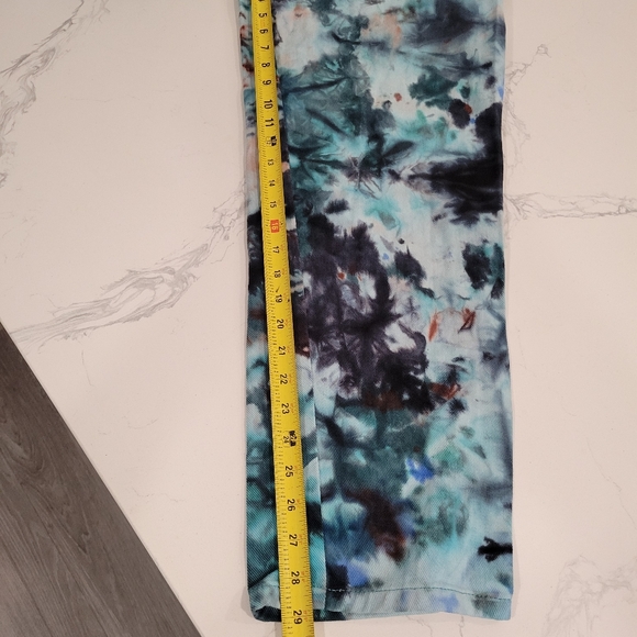 Lucy & Yak The Classic Addison Tie Dye Organic Cotton Twill Tapered Leg W28 L30 - Picture 8 of 10